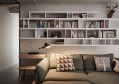 用书做的沙发背景墙，高颜值又实用